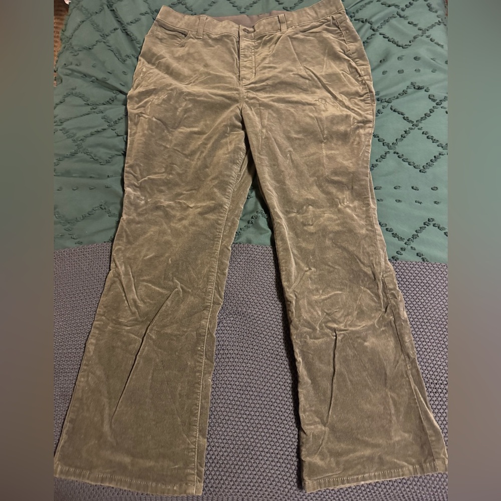 Dark Green Corduroy Pants
